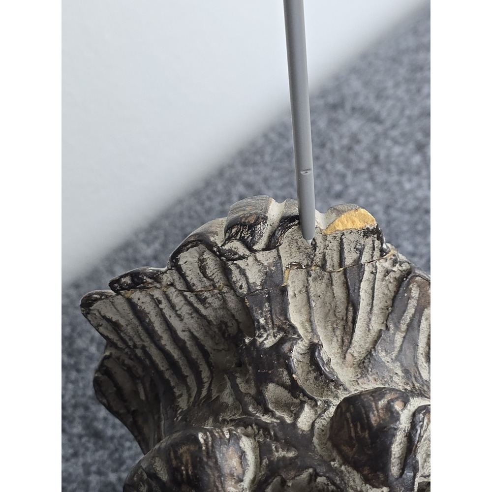 Vintage Resin Lion Candle Holder Corbel Wall Bracket 13" Ornate Gothic Decor - Picture 9 of 10